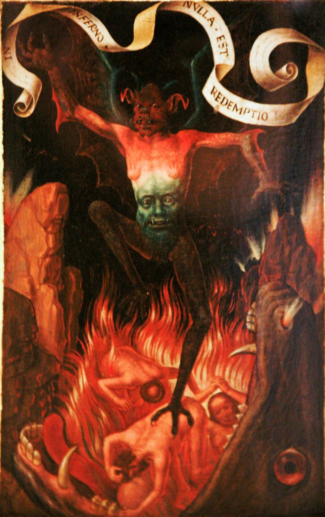 What does the devil in paintings look like? Exploring scary images of the devil in paintings.