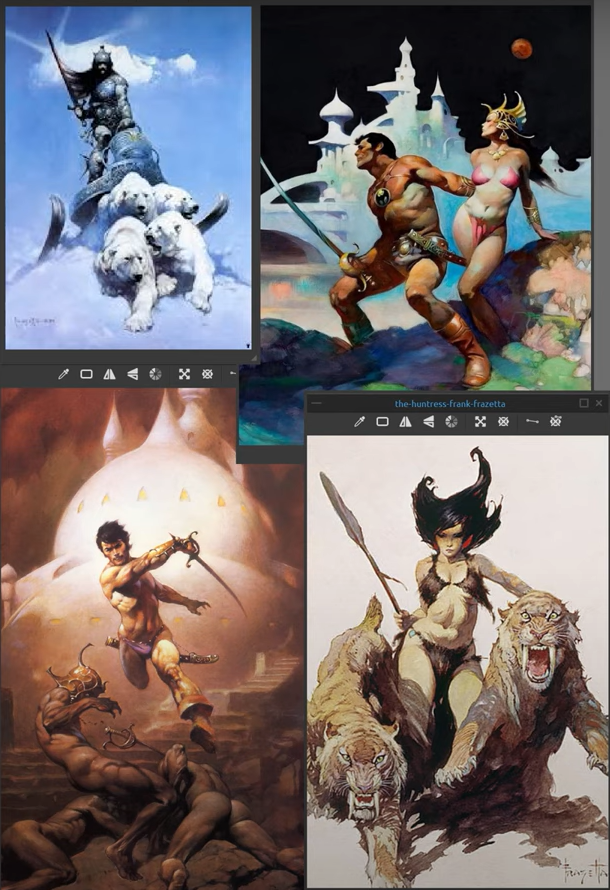 Want art from artists like Frank Frazetta? Check out these recommendations for similar styles!