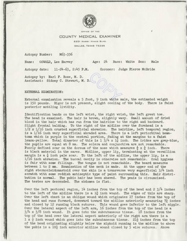 Lee Harvey Oswald autopsy details: Was there a cover-up? Explore the real findings.