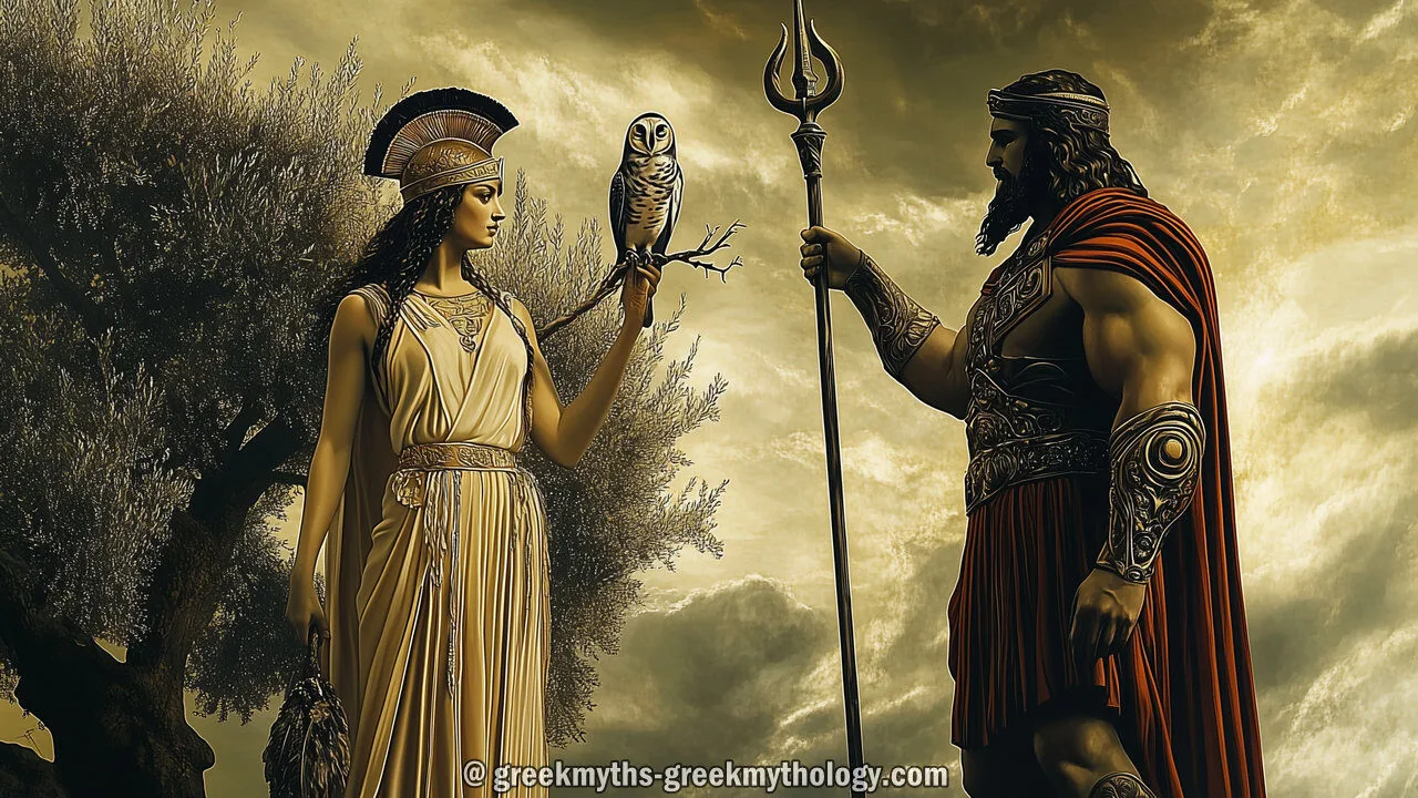 Who really won the poseidon and athena contest for athens? Find out how the city got its name.