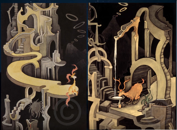 What are Dr. Seuss midnight paintings? Discover the secret art he painted only for himself.
