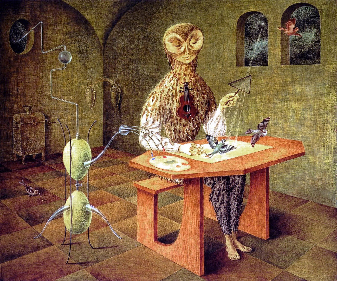 Discover Remedios Varo Creation of the Birds. Learn the amazing details in this famous artwork.