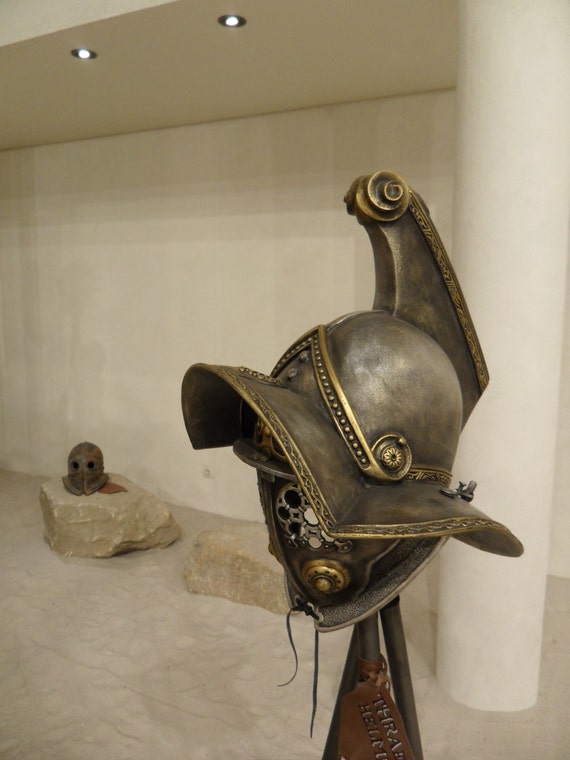 Want your own gladiator roman helmet? See awesome gladiator roman helmet options for display or costume.