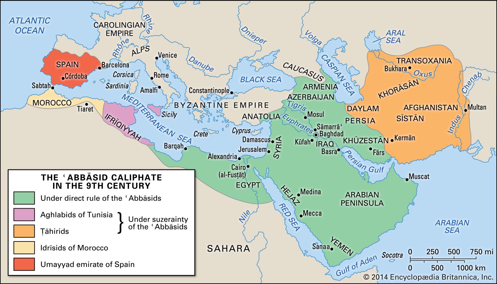 Looking for abbasid empire map? Find territory borders and major cities now.