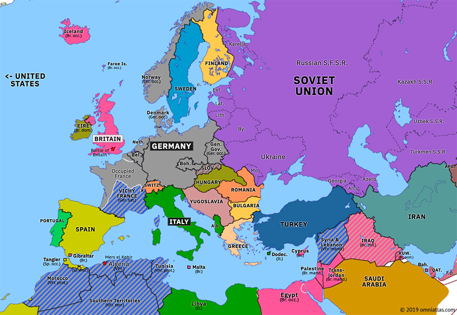Europe Map 1940 Explained: Free Online View and Historical Details