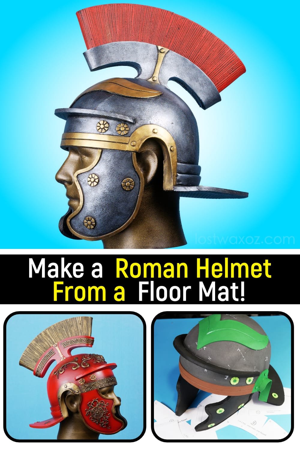 Roman gladiator helmet how it was made step by step guide!
