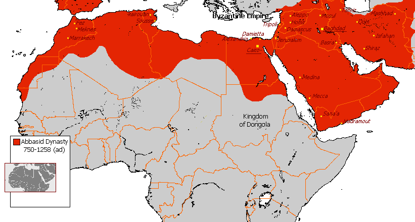 Map Abbasid Caliphate Step by Step Understand Their Vast Territory