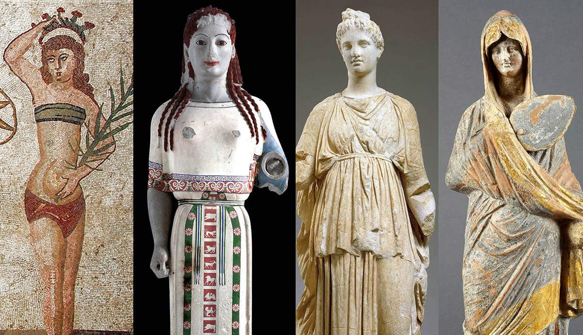 What did female wear in ancient greece? Find out about their clothes and styles!
